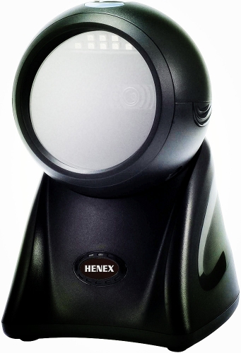 HENEX台式條形碼掃描儀2D自動掃描儀全向免提QR條形碼掃描儀USB有線條形碼閱讀器HC-8288